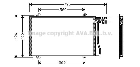 AVA QUALITY COOLING Конденсатор, кондиционер MS5219